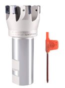 HFEM High Feed Indexable End Mills with Carbide, TiAlN Coated LNMU030312R Inserts