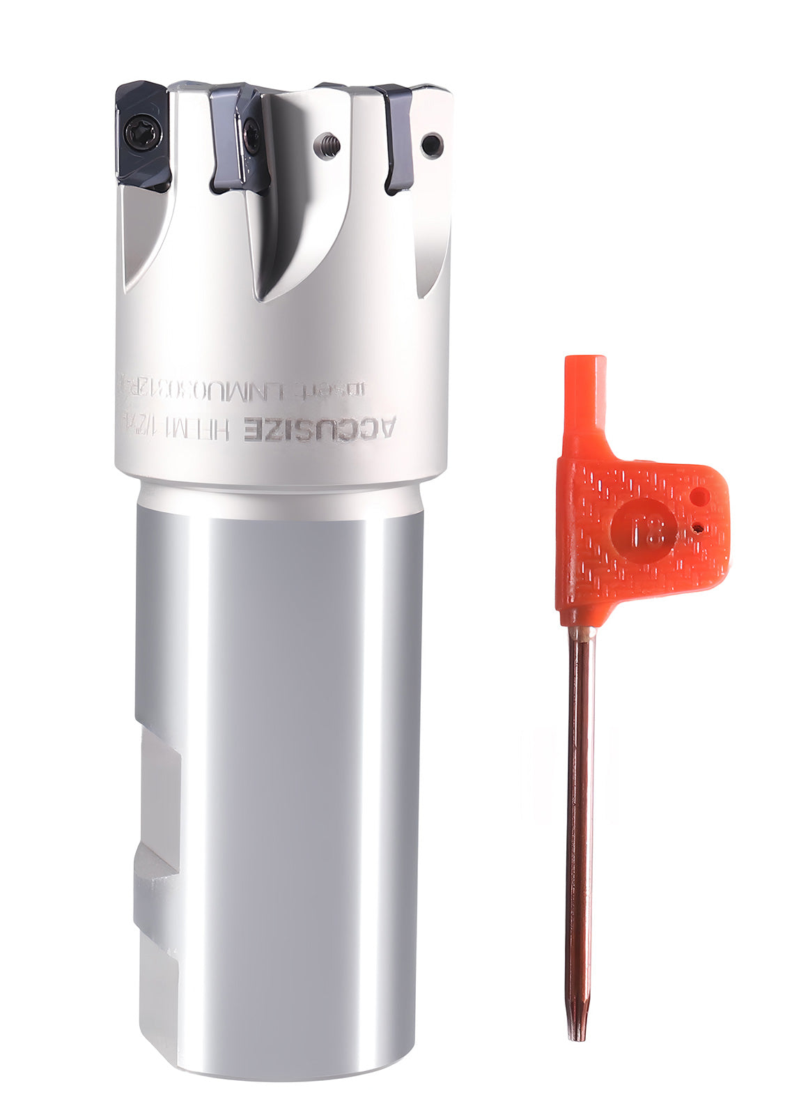 HFEM High Feed Indexable End Mills with Carbide, TiAlN Coated LNMU030312R Inserts