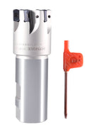 HFEM High Feed Indexable End Mills with Carbide, TiAlN Coated LNMU030312R Inserts