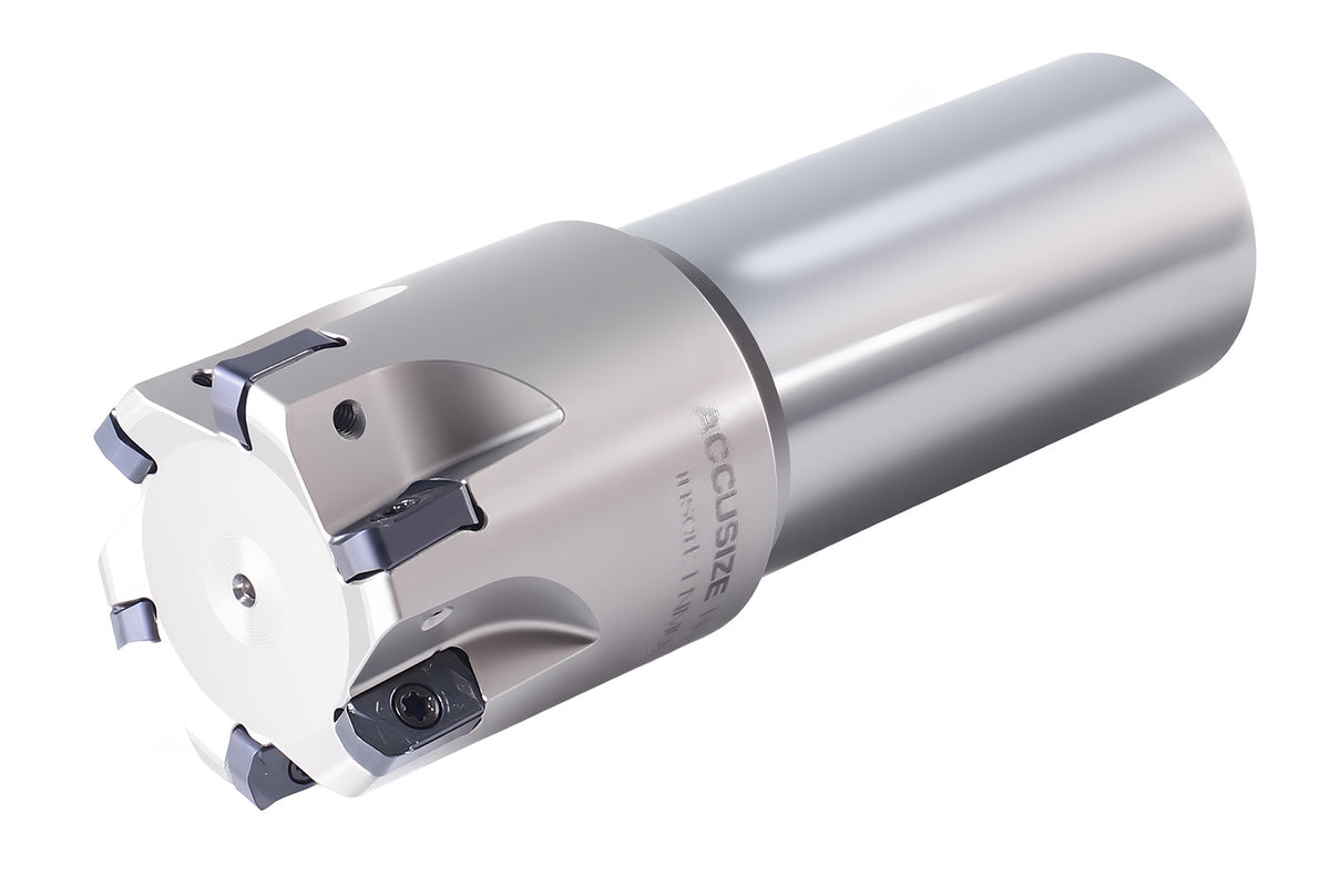 HFEM High Feed Indexable End Mills with Carbide, TiAlN Coated LNMU030312R Inserts