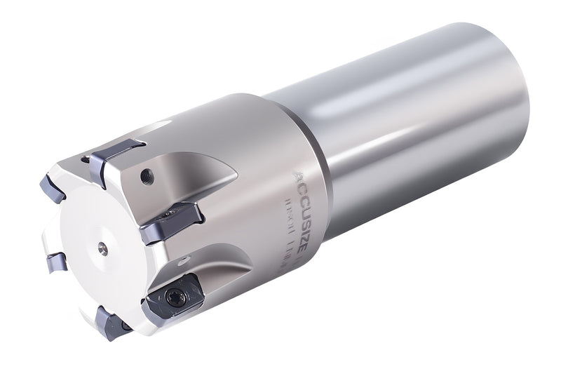 HFEM Indexable End Mills with Carbide, TiAlN Coated LNMU030312R Inserts,