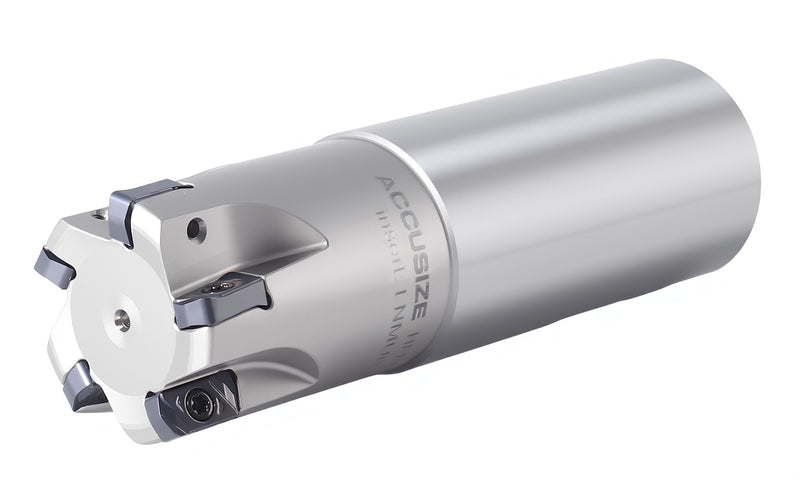 HFEM Indexable End Mills with Carbide, TiAlN Coated LNMU030312R Inserts,