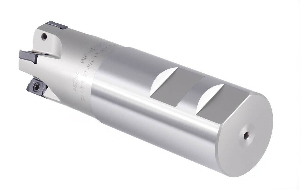 HFEM High Feed Indexable End Mills with Carbide, TiAlN Coated LNMU030312R Inserts