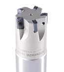 HFEM High Feed Indexable End Mills with Carbide, TiAlN Coated LNMU030312R Inserts