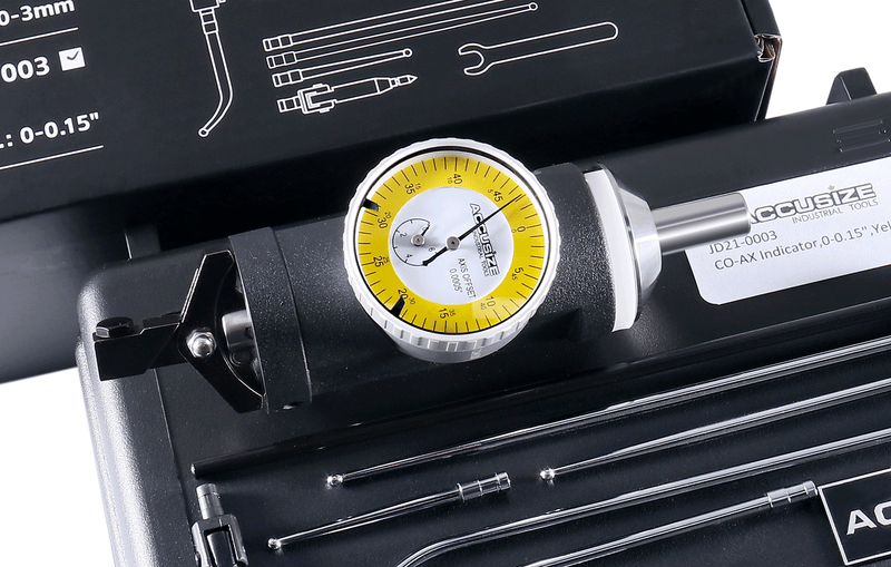 CO-Ax Indicators, White and Yellow Face, mm and inch