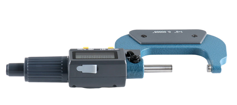 1-2''/25-50mm x 0.00005''/0.001mm 2 Key Electronic Digital Outside Micrometer, mm/inch, Metric/Imperial, Md71-0002