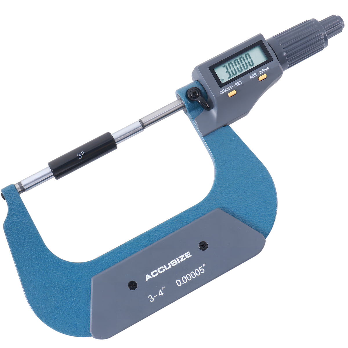 3-4''/75-100 mm by 0.00005''/0.001 mm 2 Key Electronic Digital Outside Micrometer, mm/Inch, Metric/Imperial, Md71-0004