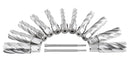 13 Pc 7/16'' to 1-1/16'' H.S.S. Annular Cutters, 2'' Cutting Depth, 3/4'' Weldon Shank, with 2 Pilot Pins, Strong Case, N2