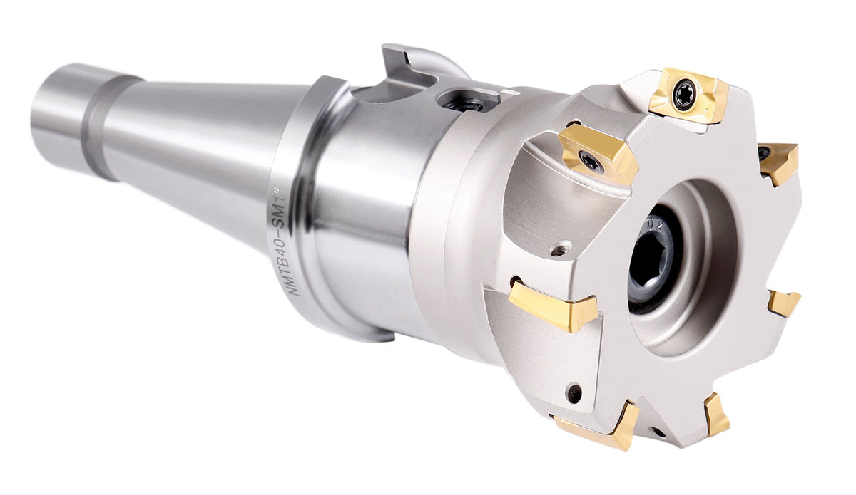 3" 90° Square Shoulder Indexable Face Mill with an NMTB40 Face Mill Holder