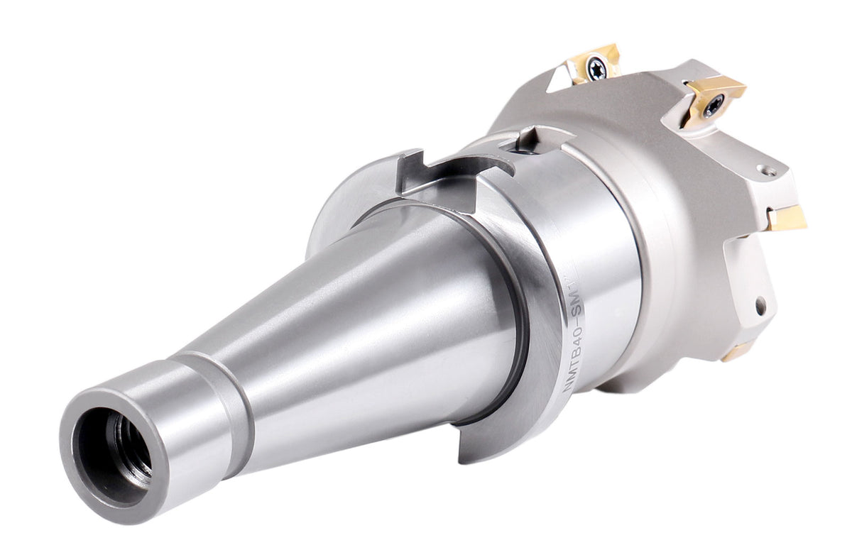 3" 90° Square Shoulder Indexable Face Mill with an NMTB40 Face Mill Holder