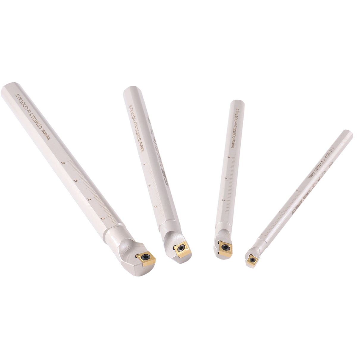 Accusize Sclcr Indexable Boring Bar Set, 3/8", 1/2", 5/8", 3/4" for Steel