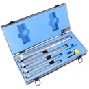 Sclcr 4 Pc Indexable Boring Bar Set, Without Inserts, Working with Ccmt 32.5 and Cctg 32.5 Inserts, 1/2", 5/8", 3/4", & 1",P252-S411