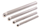 Sclcr 4 Pc Indexable Boring Bar Set with 14 Carbide Cvd Coating Ccmt32.51 Inserts, 1/2, 5/8, 3/4, 1'', P252-S416