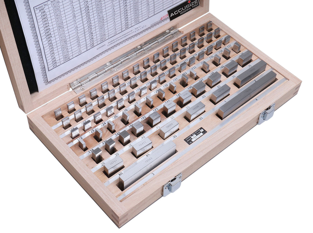 81 Pcs Steel Gauge Block Set, Grade B, P900-S581