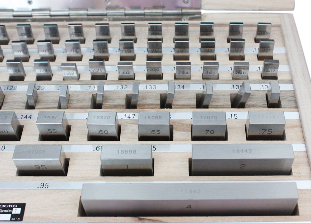 81 Pc Grade AS-1 Steel Gage Block Set, P900-S582