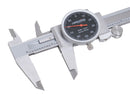 0-6" x 0.001" (Range x Resolution) Dial Caliper, Black Face Red Needle, Stainless Steel in Fitted Box, P920-B216