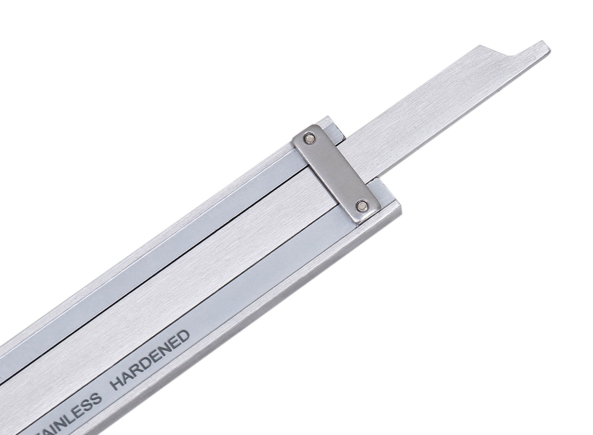 0-6" x 0.001" (Range x Resolution) Dial Caliper, Black Face Red Needle, Stainless Steel in Fitted Box, P920-B216
