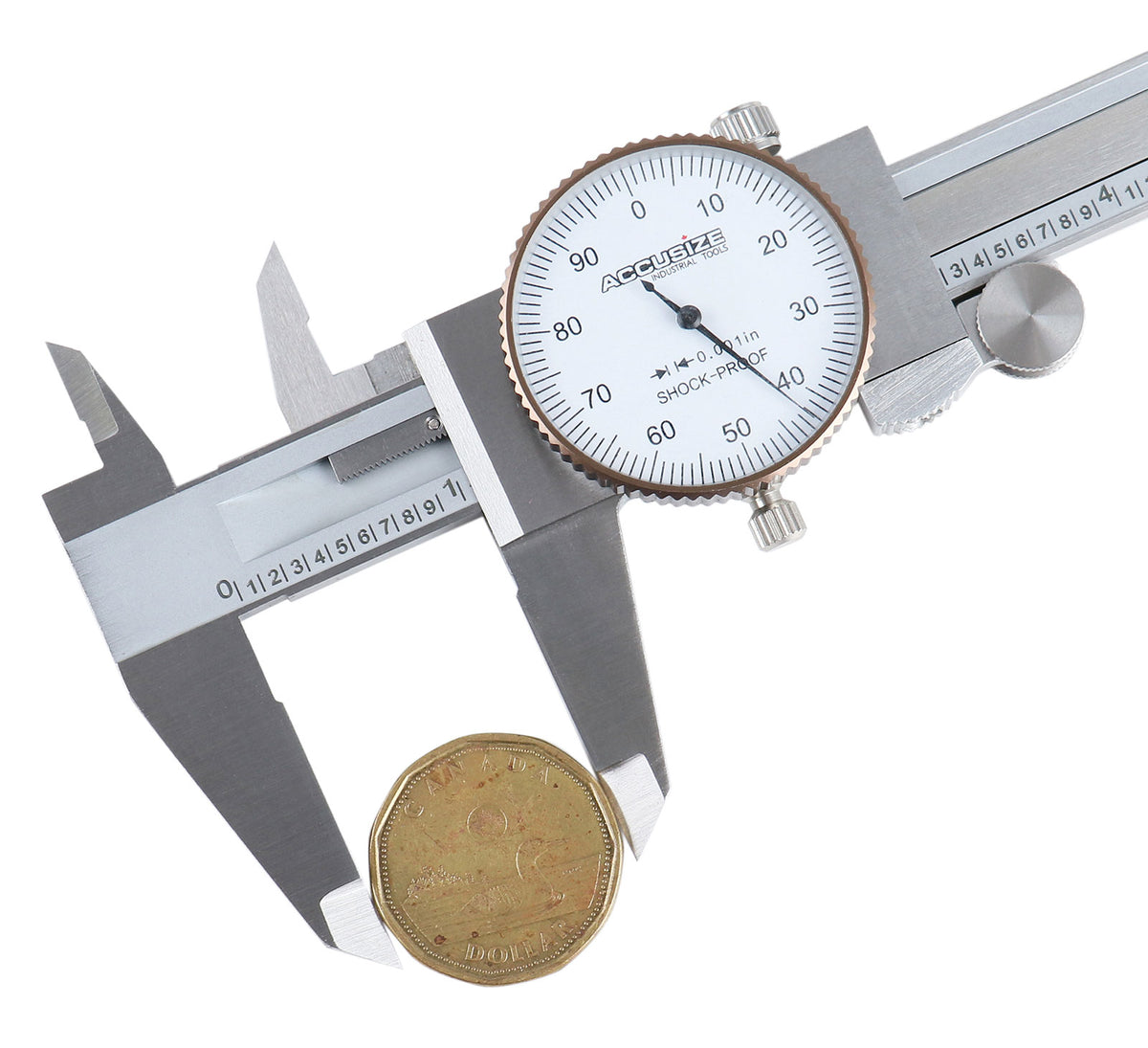 0-6 inch by 0.001 inch Precision Dial Caliper, Stainless Steel, in Fitted Box, P920-S216