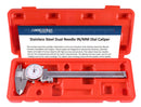 0-6''/0-150 mm by 0.001''/0.02 mm Inch/Metric Dual Needle Precision Dial Caliper Stainless Steel, P920-S236