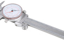 0-6''/0-150 mm by 0.001''/0.02 mm Inch/Metric Dual Needle Precision Dial Caliper Stainless Steel, P920-S236