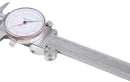 8''/200 mm by 0.001''/0.02 mm Dual Needle Precision Dial Caliper Stainless Steel in Fitted Case, Imperial/Metric, P920-S238