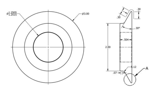 Cuttermasters Plated Bond 15V9 Rim Wheel for End Mill Ends Diamond and CBN, CM-RWC