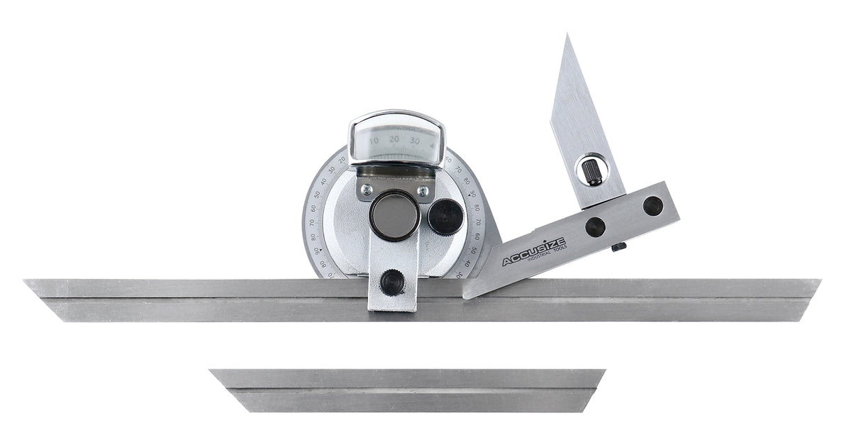 6'' and 12'' Blades Universal Dial and Bevel Protractor, S855-C802