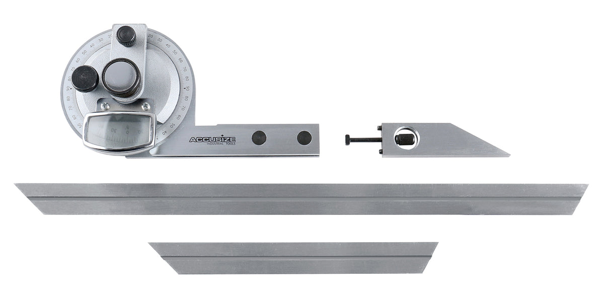 6'' and 12'' Blades Universal Dial and Bevel Protractor, S855-C802