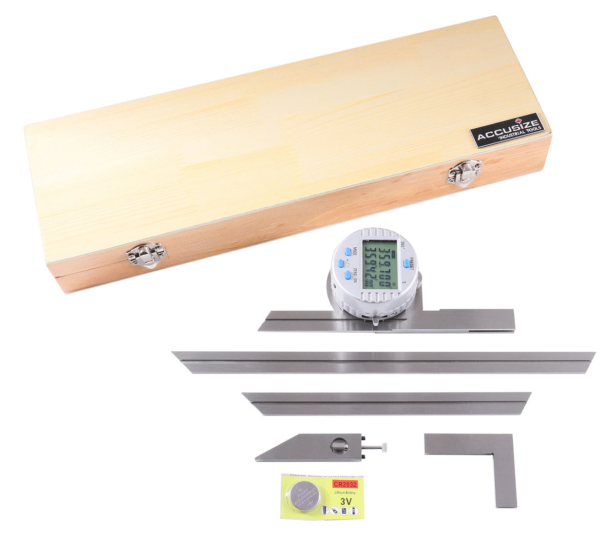 '- 0-360Degree Electronic Digital Universal Bevel Protractor, S907-C885