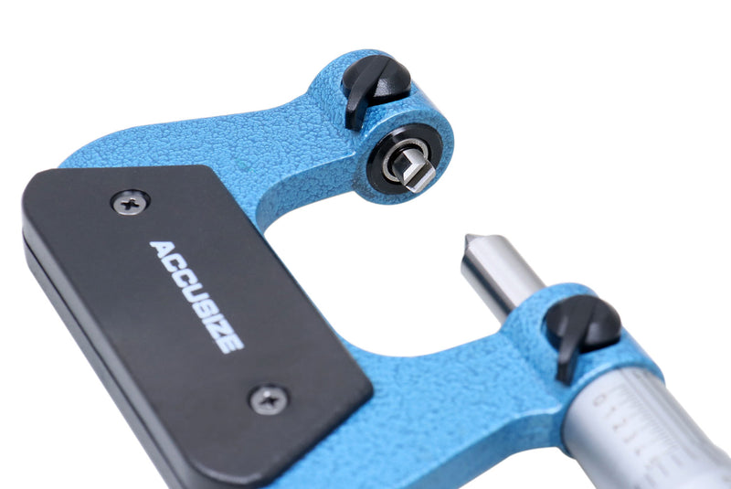 0-1'' by 0.001'' Screw Thread Micrometer with 5 Anvil in Fitted Box, S916-C750