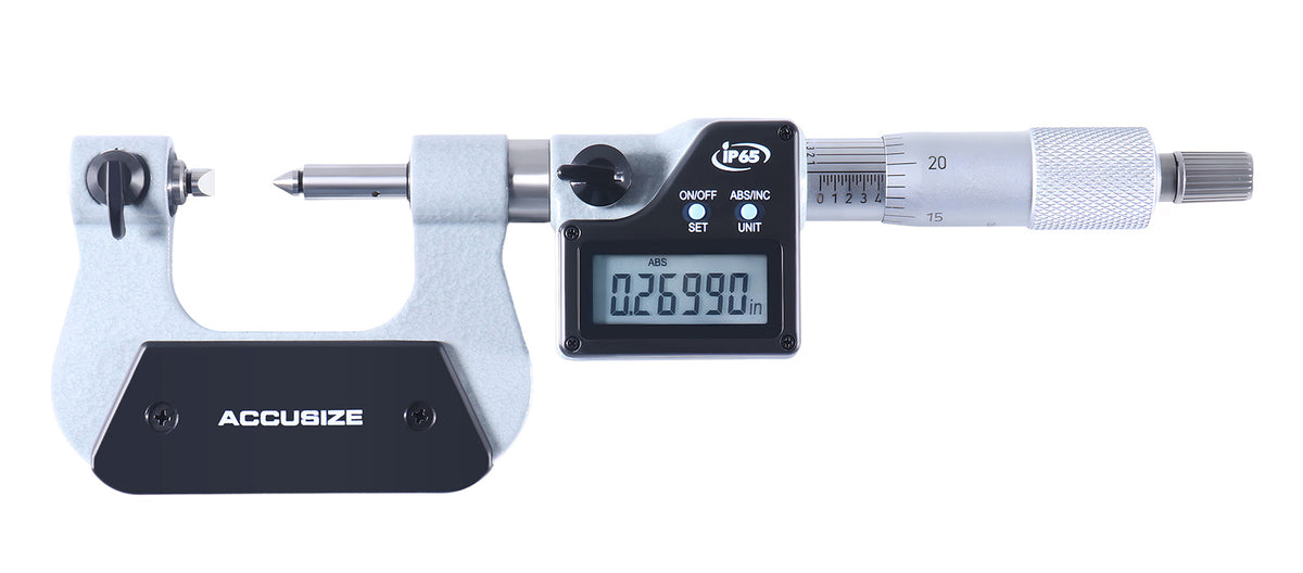 Electronic Screw Thread Micrometer, IP65 Liquid Proof and Dust Proof