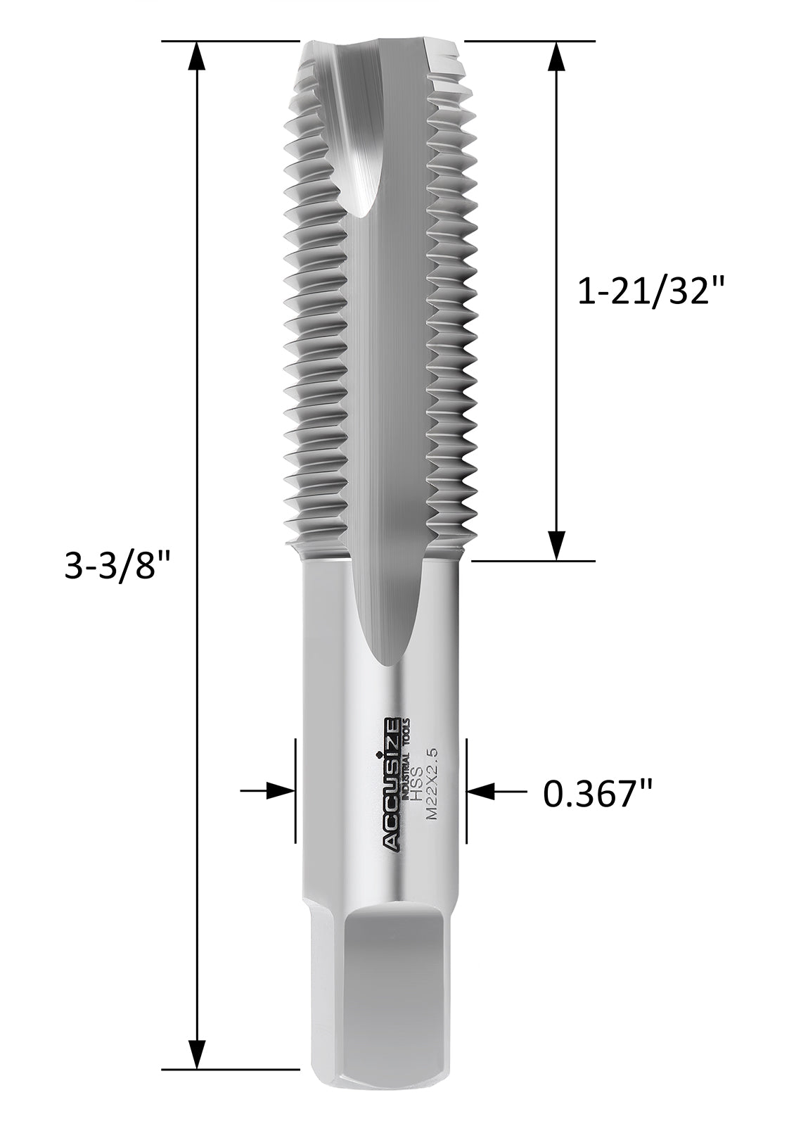 HSS Metric Spiral Flute Point Taps