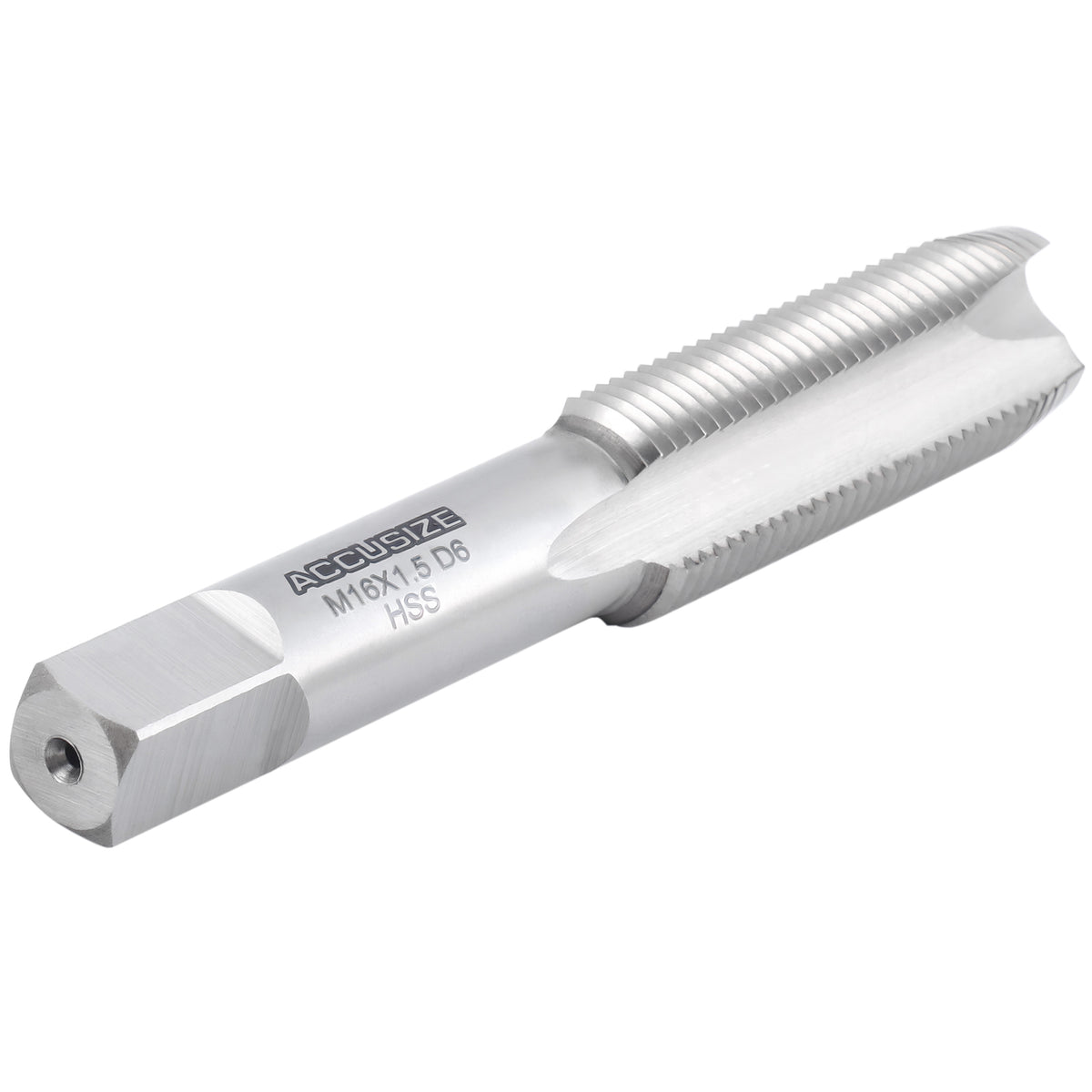 M16x1.5, 3 Flutes H.S.S. Metric Spiral Point Tap, Fully Ground, American Standard, SPT-16M-150