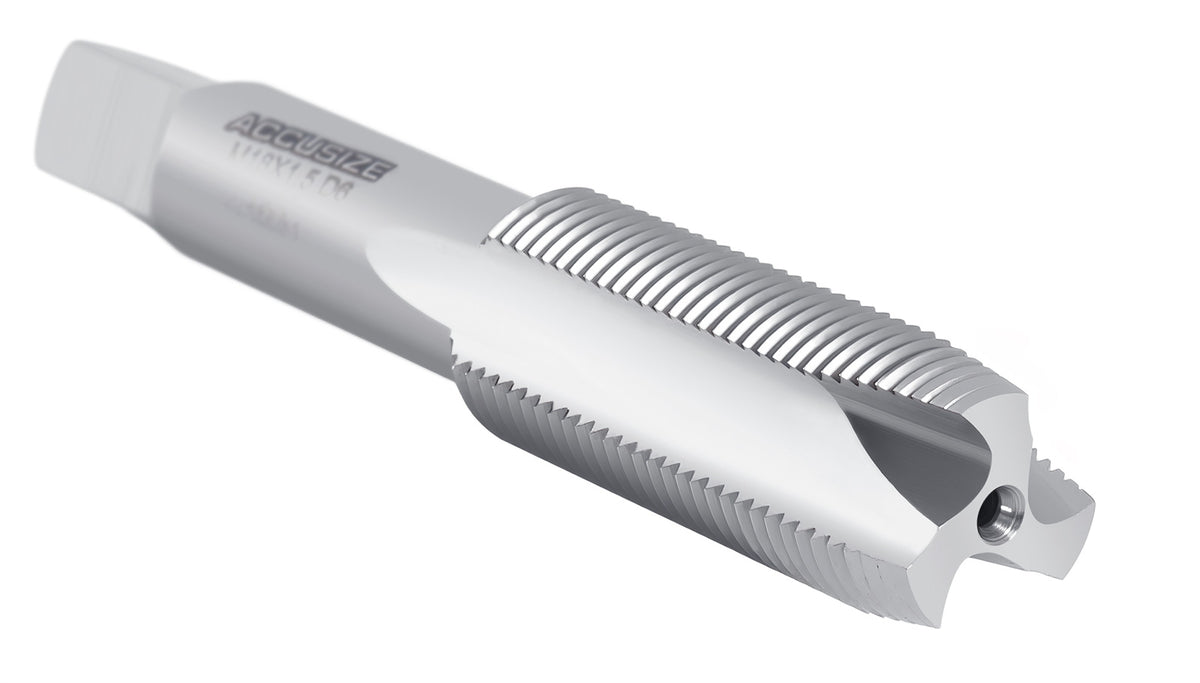 M18x1.5 H.S.S. Metric Spiral Point Tap, 3 Flutes, Fully Ground, American Standard, SPT-18M-150