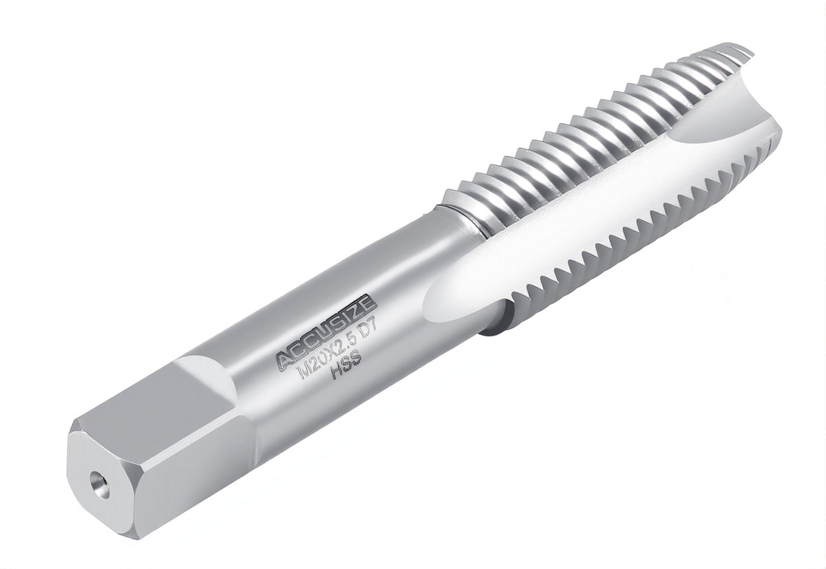 SPT-20M-150 3 Flute H.S.S. Metric Spiral Point Tap, M20X1.5