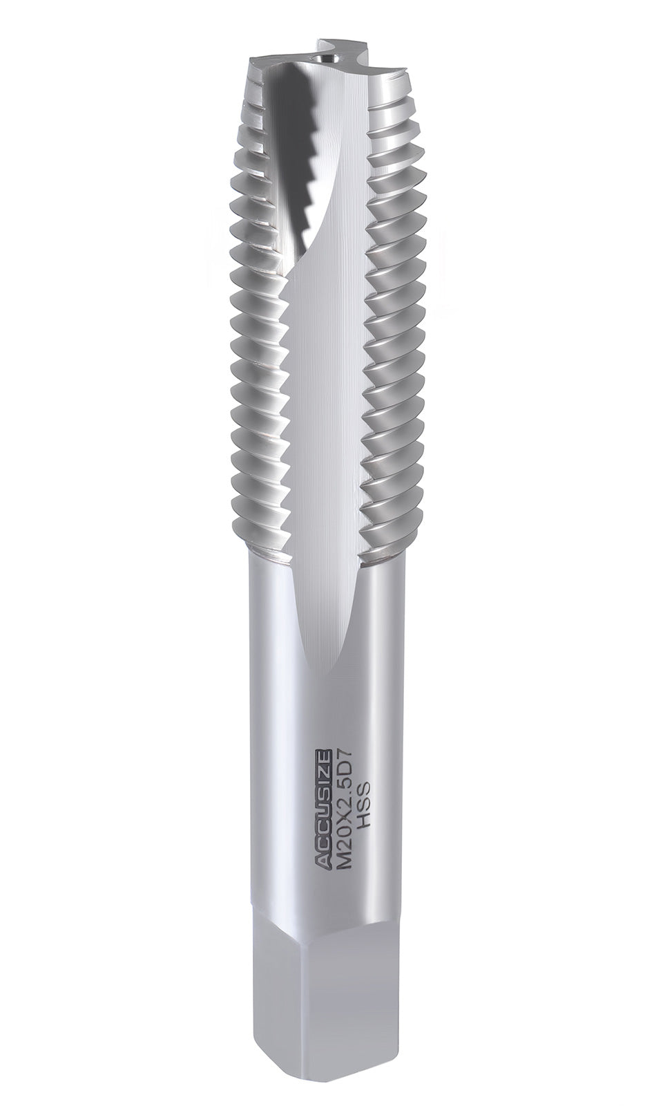 SPT-20M-250 3 Flute H.S.S. Metric Spiral Point Tap, M20X2.5