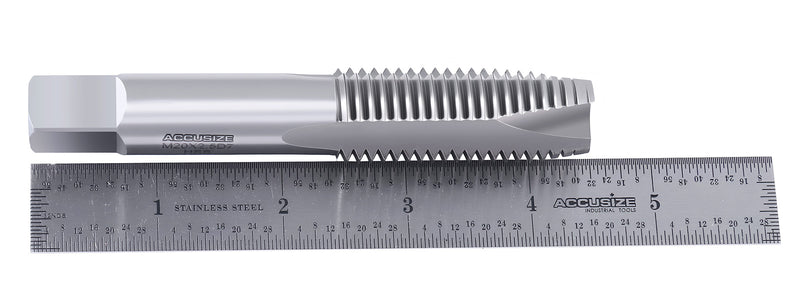 SPT-20M-250 3 Flute H.S.S. Metric Spiral Point Tap, M20X2.5