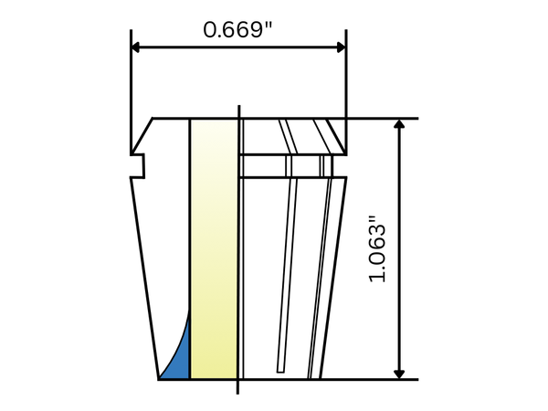 Diagram of ER16 Collets