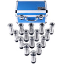 15 Pcs 1/8-1'' by 16ths 5C Precision Round Collets Hardened and Ground, 0200-0571