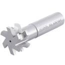 Northward HSS Concave Radius Cutter, R3/16, D1, 3/4" Shk, 6-Flute
