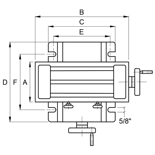 Vertex Precision Cross Table VCT-820, 1007-003