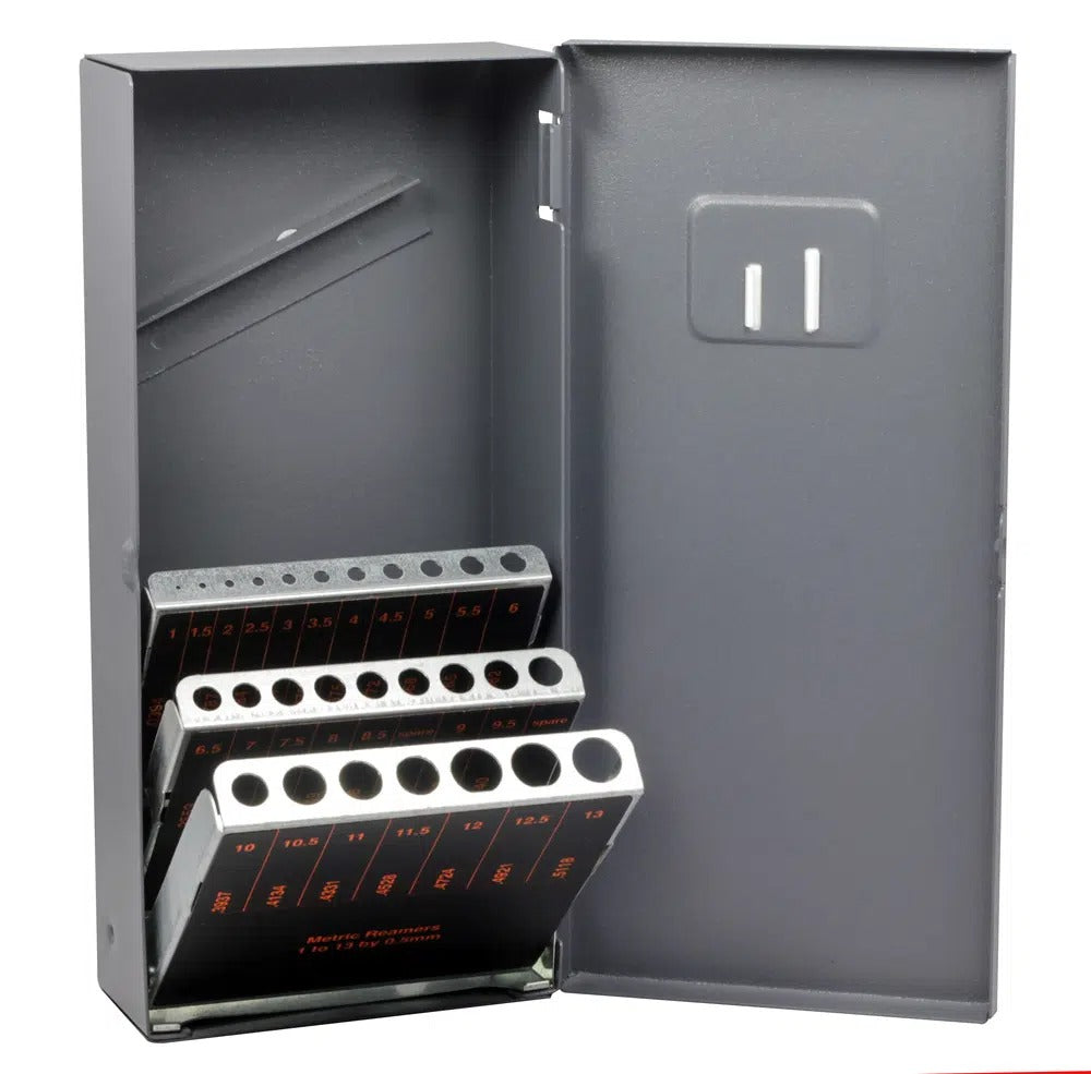 HUOT Steel Box 1mm to 13mm by .50mm Reamers Cutting Tool Index, 0001-2130