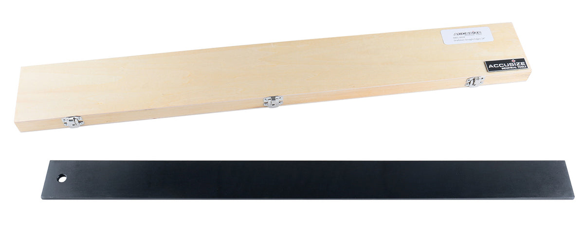 24'' by 0.001'' Precision Draftsmen Steel Straight Edge, 0001-0024