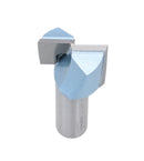 Accusize Industrial Tools 1/2" Shk Dia x 1" Cutting Dia Double Flute Carbide Tipped Bottom Cleaning (Surface Planing) Router Bit, 0012-0001