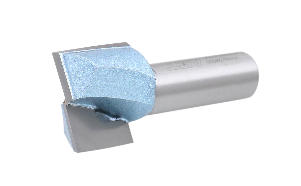 Accusize Industrial Tools 1/2" Shk Dia x 1" Cutting Dia Double Flute Carbide Tipped Bottom Cleaning (Surface Planing) Router Bit, 0012-0001