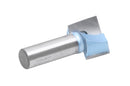 Accusize Industrial Tools 1/2" Shk Dia x 1" Cutting Dia Double Flute Carbide Tipped Bottom Cleaning (Surface Planing) Router Bit, 0012-0001
