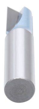 Accusize Industrial Tools 1/2" Shk Dia x 1/2" Cutting Dia Double Flute Carbide Tipped Bottom Cleaning (Surface Planing) Router Bit, 0012-0012