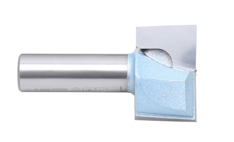 Accusize Industrial Tools 1/2" Shk Dia x 1-1/4" Cutting Dia Double Flute Carbide Tipped Bottom Cleaning (Surface Planing) Router Bit, 0012-0114