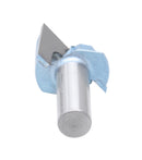 Accusize Industrial Tools 1/2" Shk Dia x 1-1/4" Cutting Dia Double Flute Carbide Tipped Bottom Cleaning (Surface Planing) Router Bit, 0012-0114