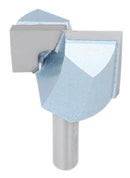 Accusize Industrial Tools 1/4" Shk Dia x 1" Cutting Dia Double Flute Carbide Tipped Bottom Cleaning (Surface Planing) Router Bit, 0014-0001